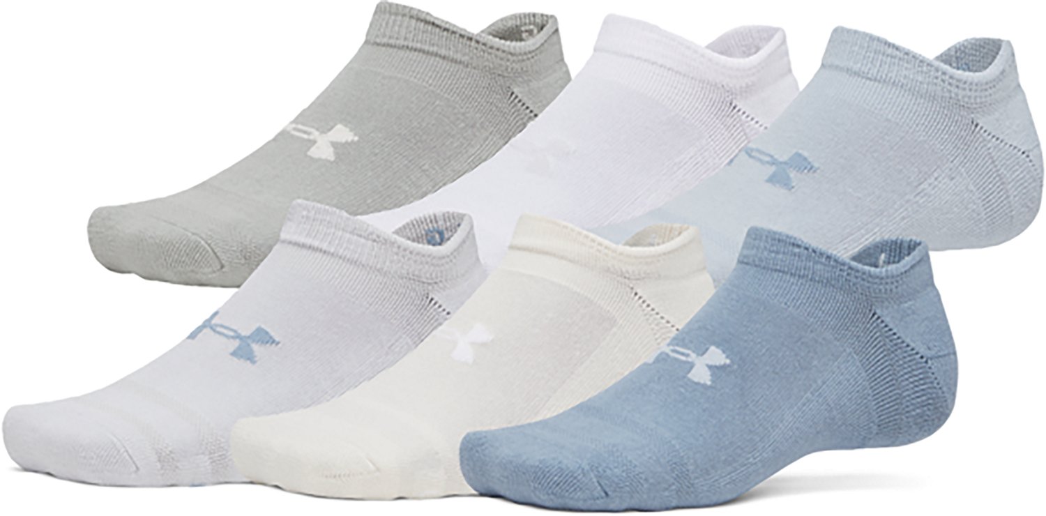 Under Armour Essential Cushion No Show Socks 6-Pack