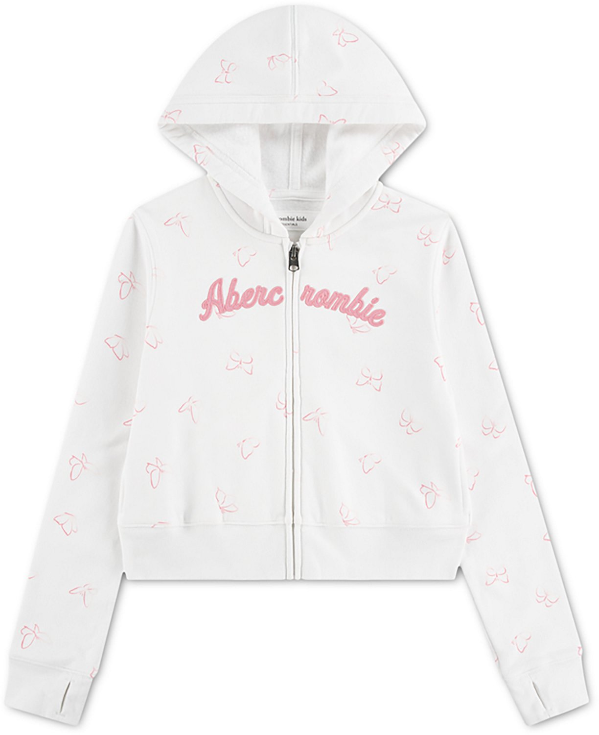 Abercrombie & Fitch Girls' Full‑Zip Printed Hoodie | Academy