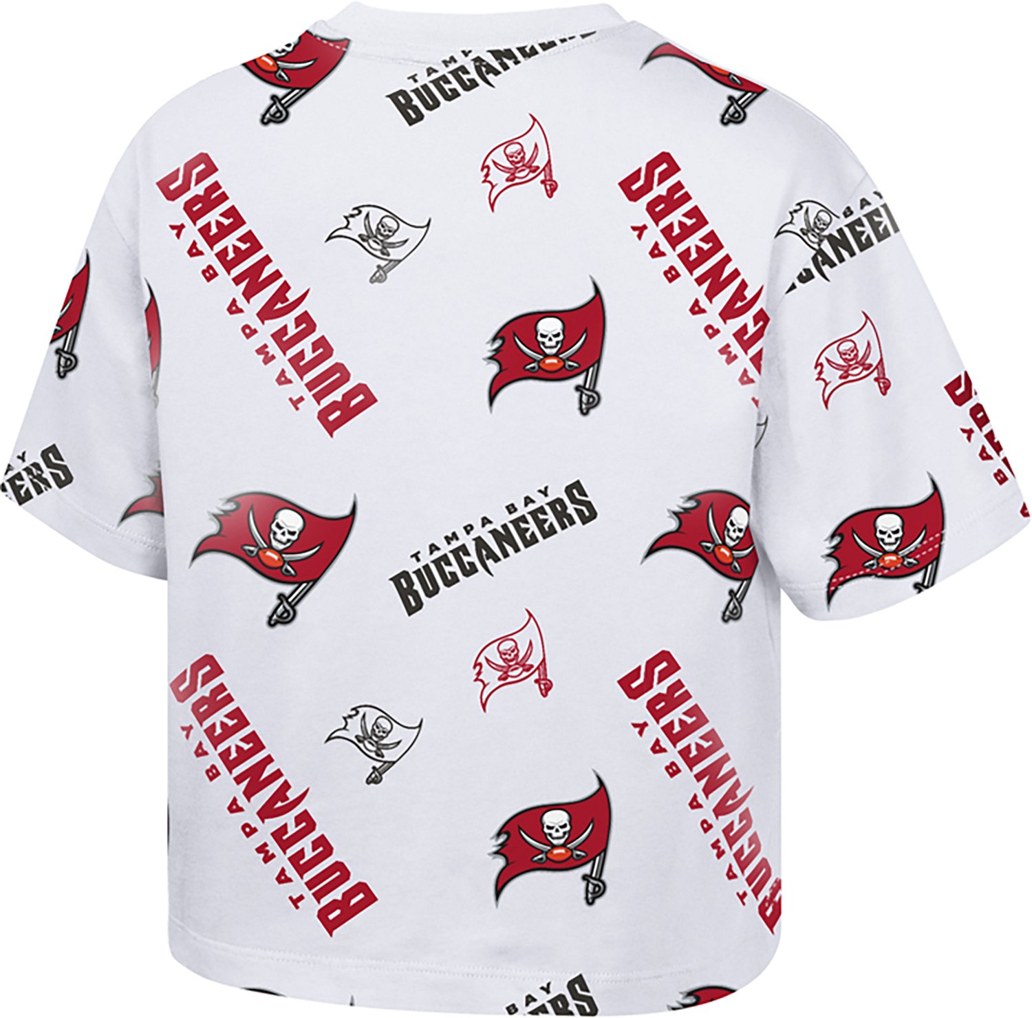 Outerstuff Girls' Tampa Bay Buccaneers Run Along Boxy Graphic T-shirt