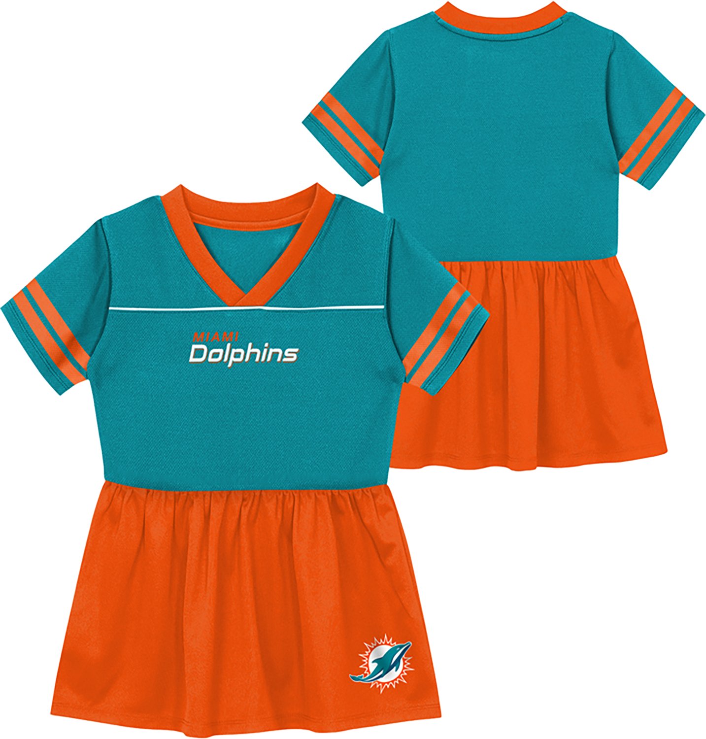 Outerstuff Girls' Miami Dolphins Stadium Lights 2.0 Fashion Cheer Dress - view number 3