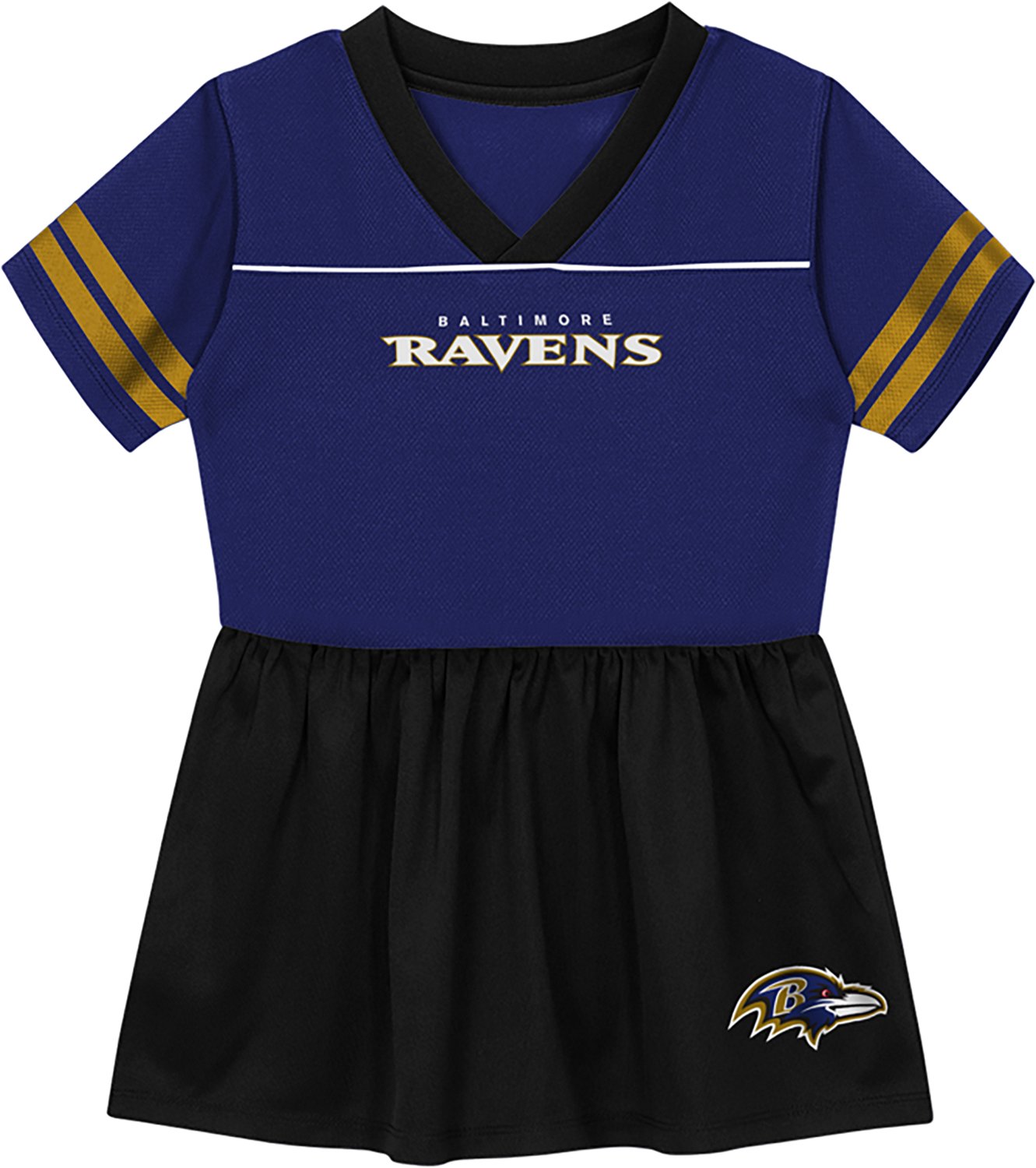 Outerstuff Girls' Baltimore Ravens Stadium Lights 2.0 Fashion Cheer Dress
