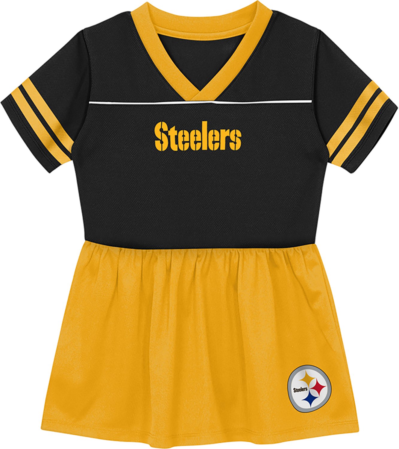 Outerstuff Girls' Pittsburgh Steelers Stadium Lights 2.0 Fashion Cheer Dress