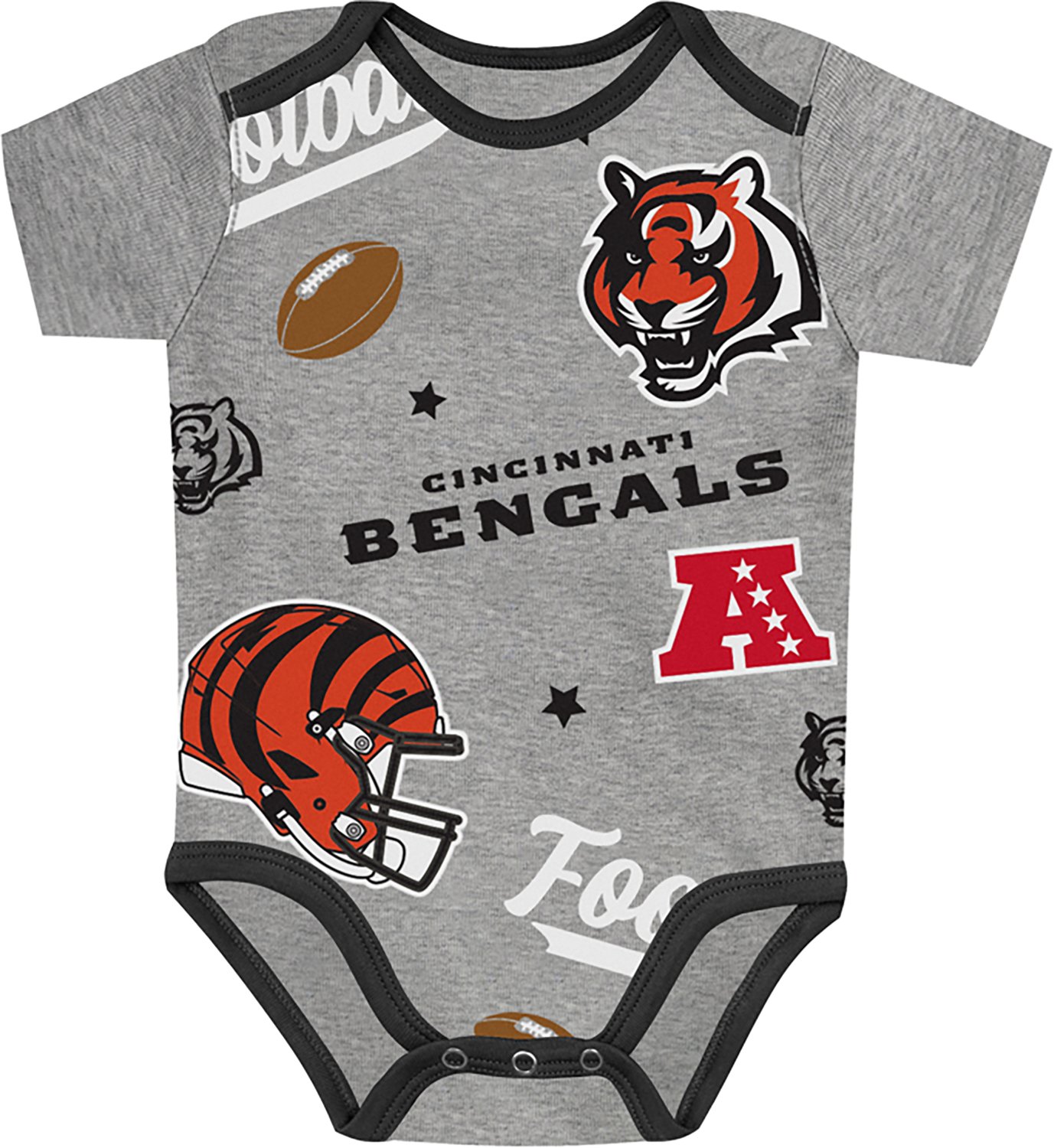 Outerstuff Infants' Cincinnati Bengals 1st Round Creeper Set 3-Pack - view number 3