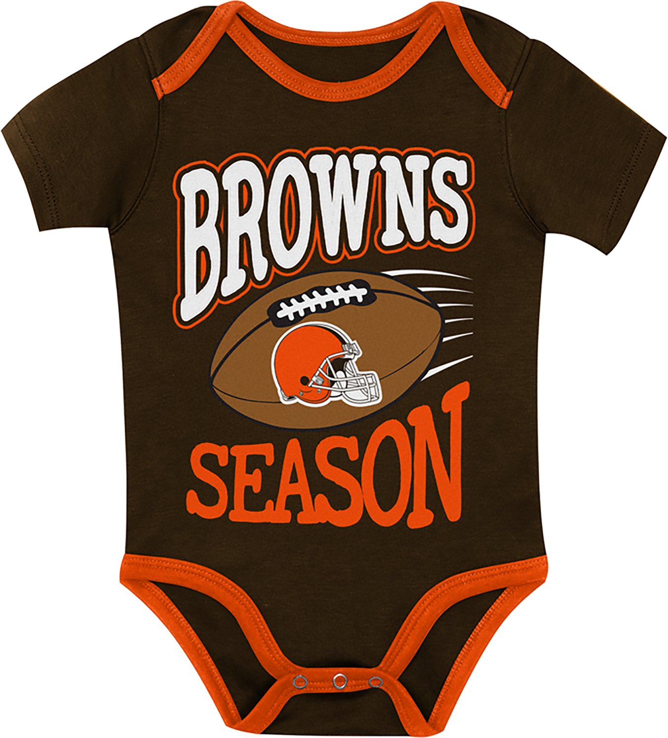 Outerstuff Infants' Cleveland Browns 1st Round Creeper Set 3-Pack - view number 2