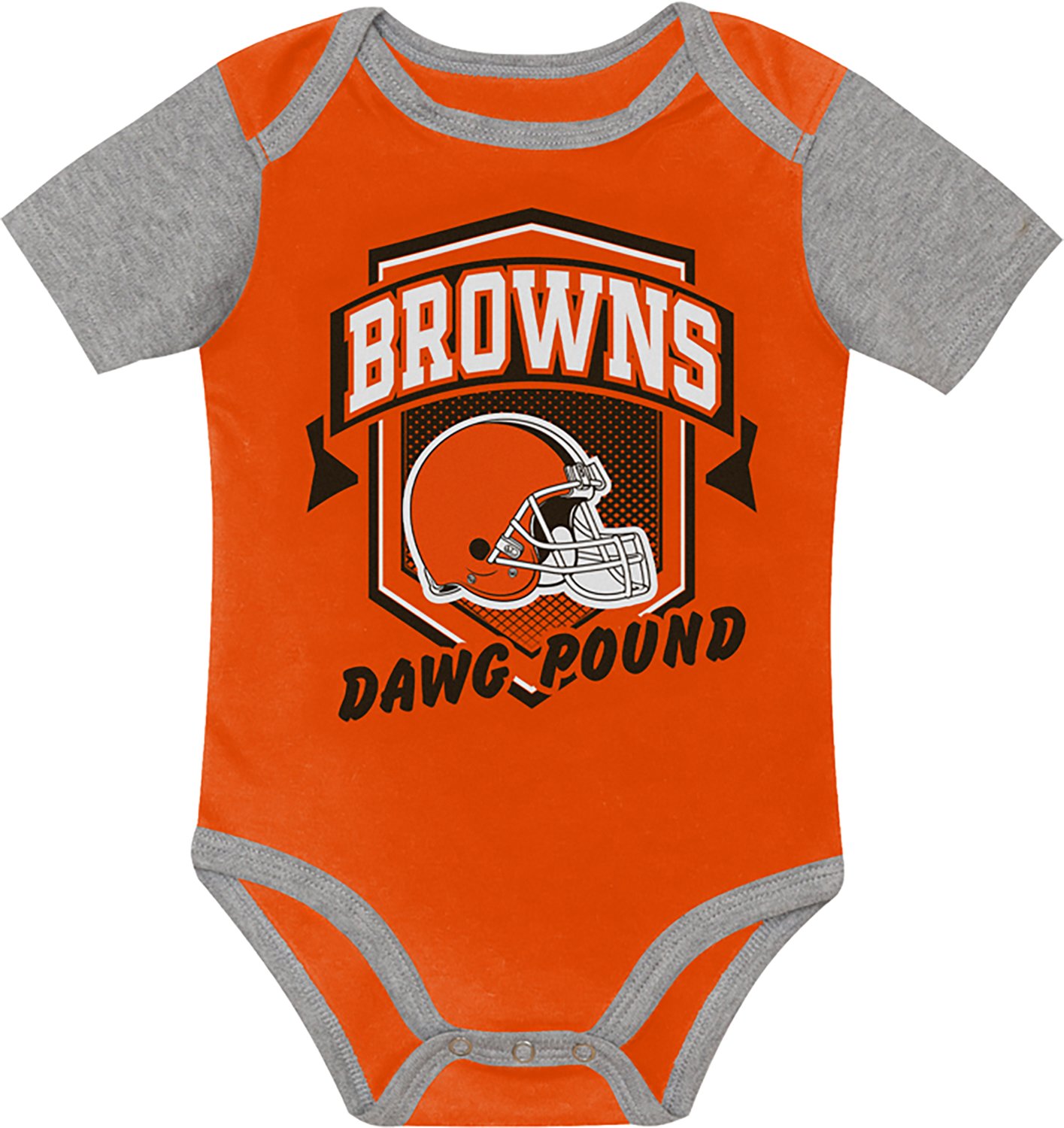 Outerstuff Infants' Cleveland Browns 1st Round Creeper Set 3-Pack - view number 4