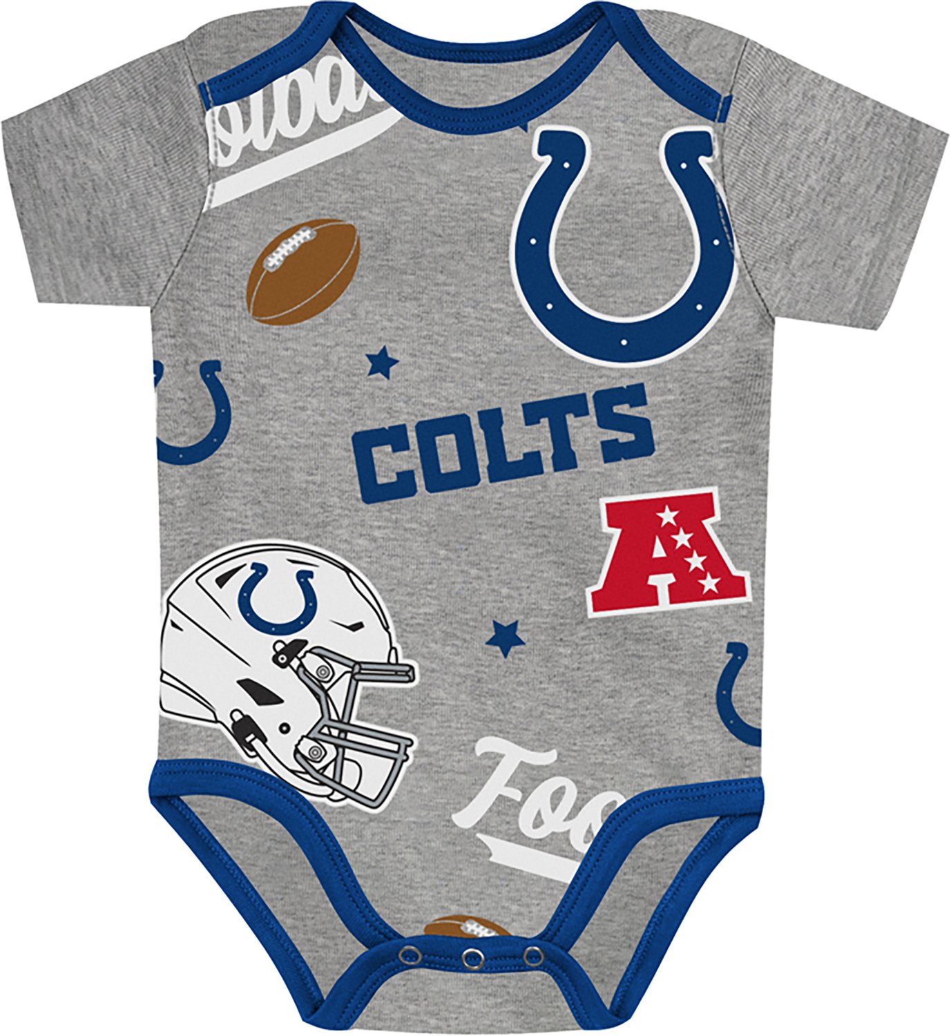 Outerstuff Infants' Indianapolis Colts 1st Round Creeper Set 3-Pack