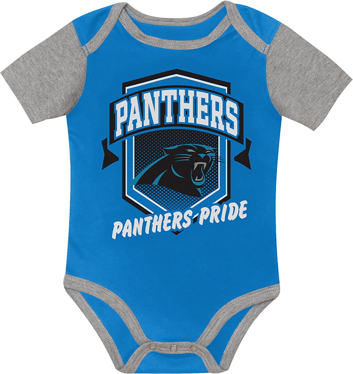 Outerstuff Infants' Carolina Panthers 1st Round Creeper Set 3-Pack