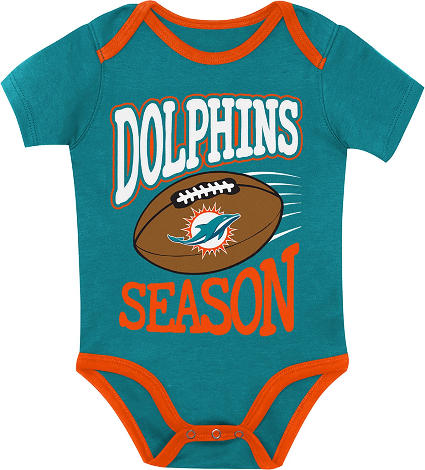 Outerstuff Infants' Miami Dolphins 1st Round Creeper Set 3-Pack