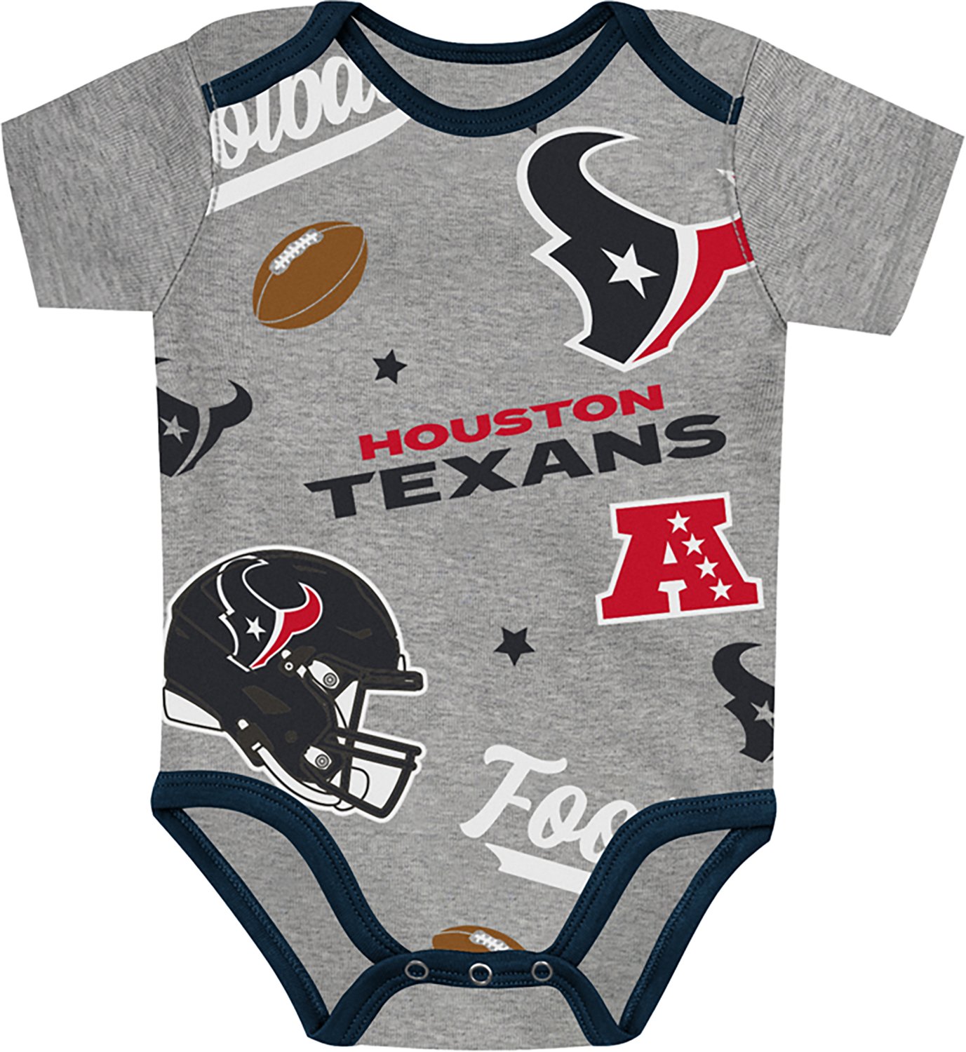 Outerstuff Infants' Houston Texans 1st Round Creeper Set 3-Pack