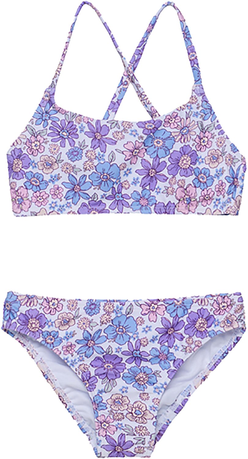 Gottex Girls' Vintage Flower Criss Cross Strap Swim Set