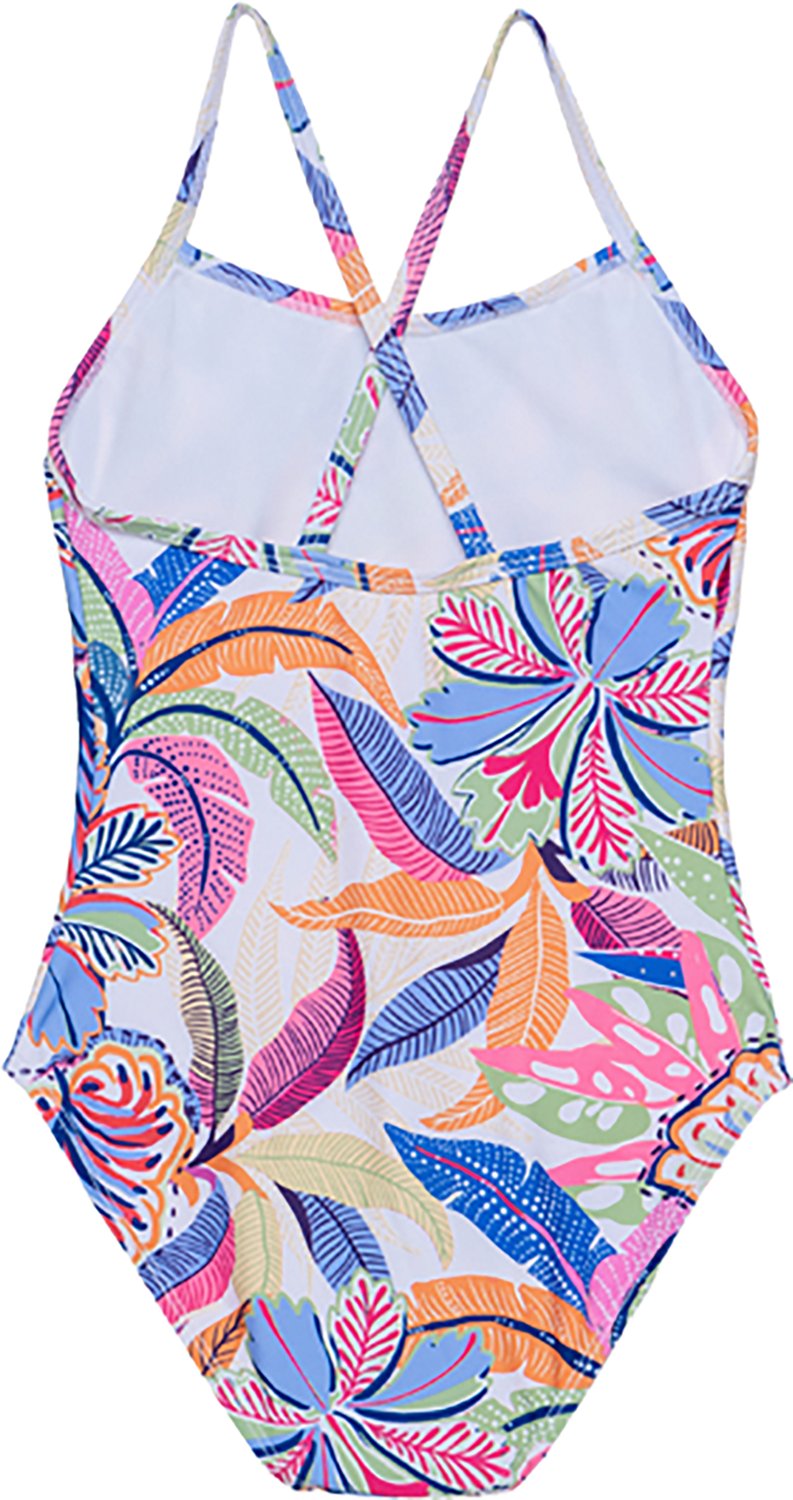 Gottex Girls' Tropic Fun Criss Cross Back One-Piece
