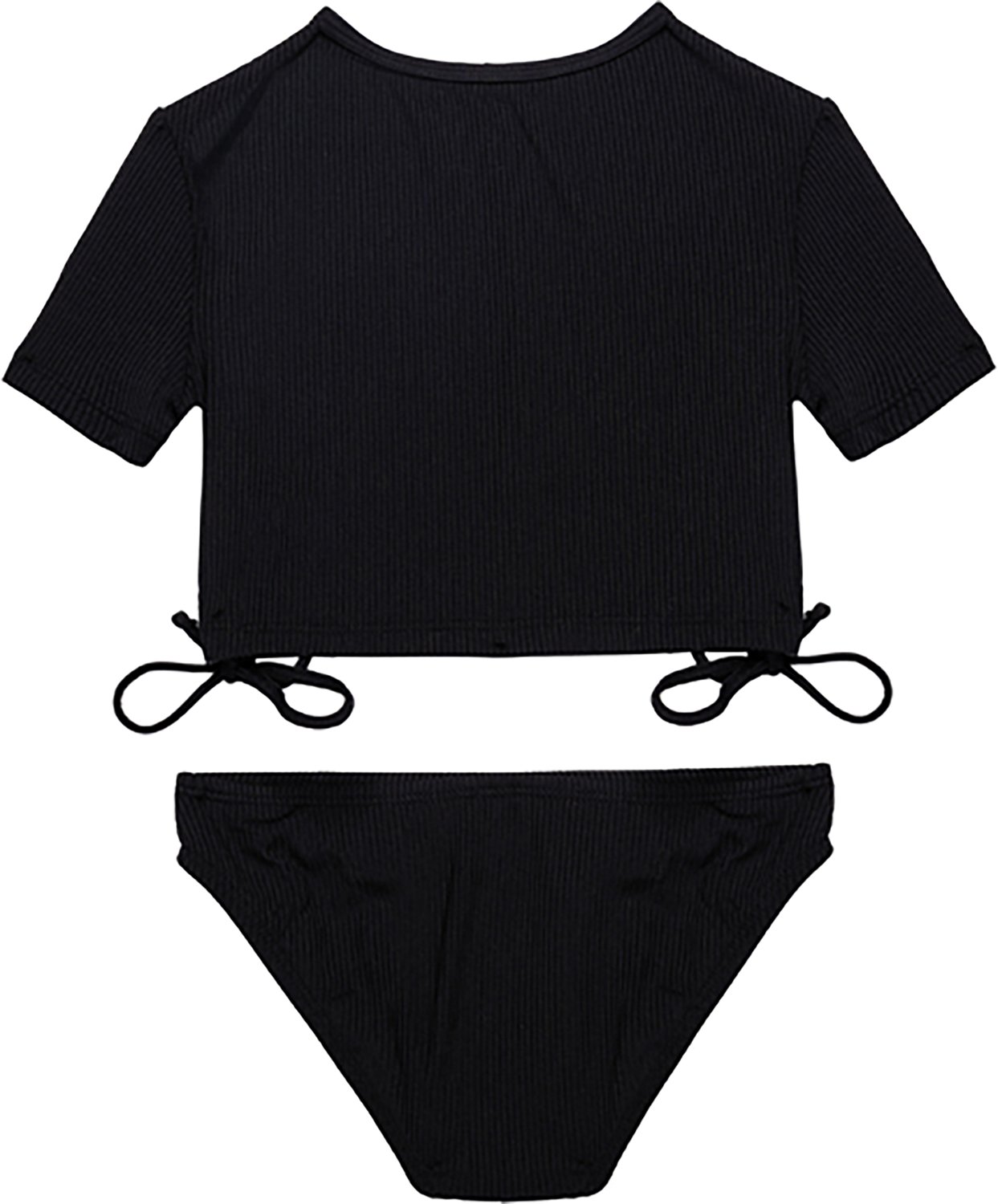 Gottex Girls’ Freya Rib Short Sleeve Side Tie Swim Set