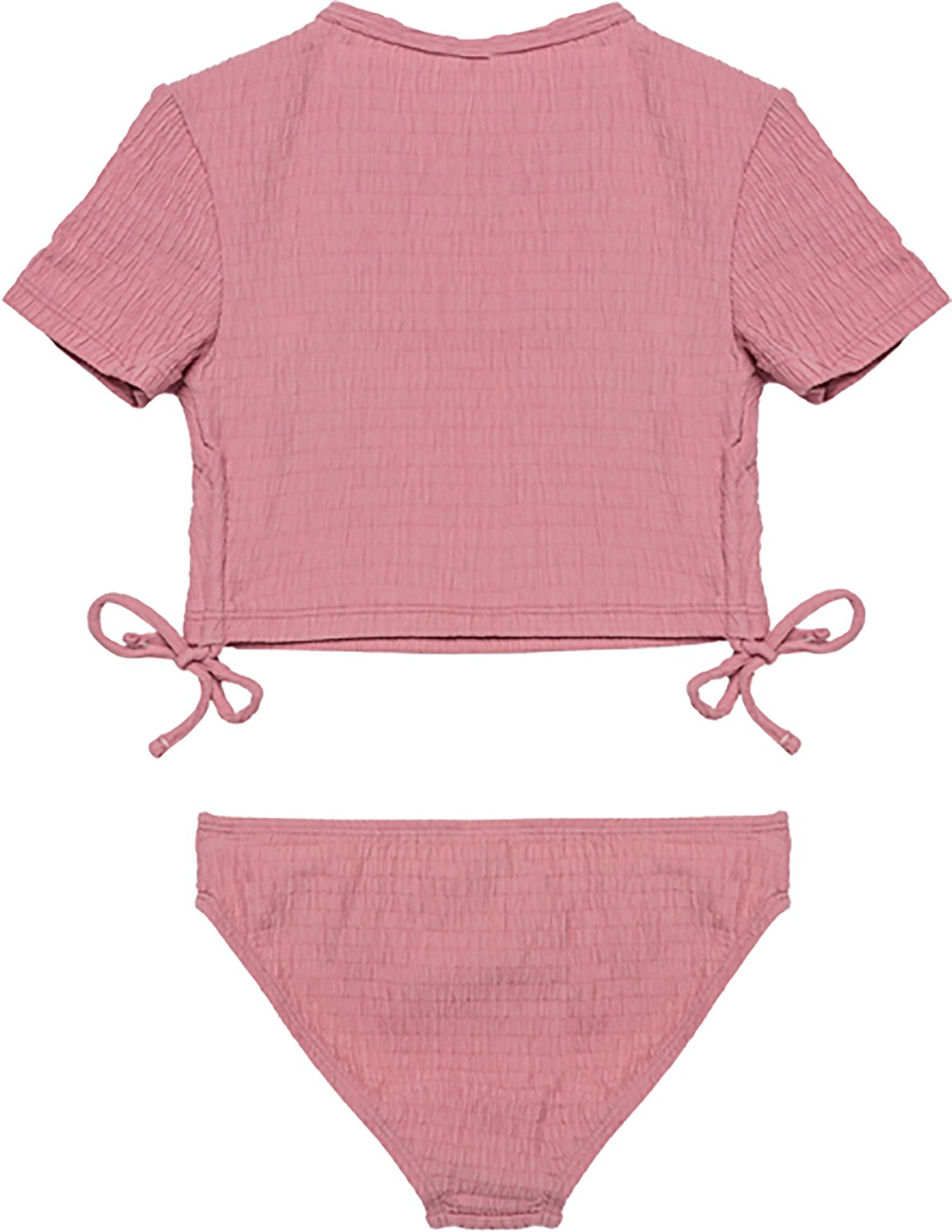 Gottex Girls’ Neapolitan Textured Short Sleeve Side Tie Swim Set