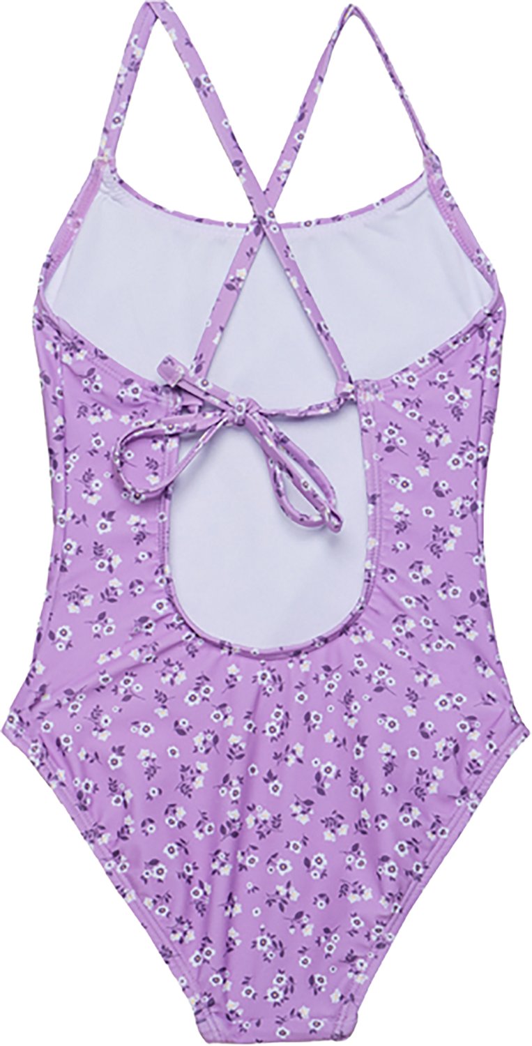 Gottex Girls’ Ditsy Floral Criss Cross Back Adjustable One-Piece