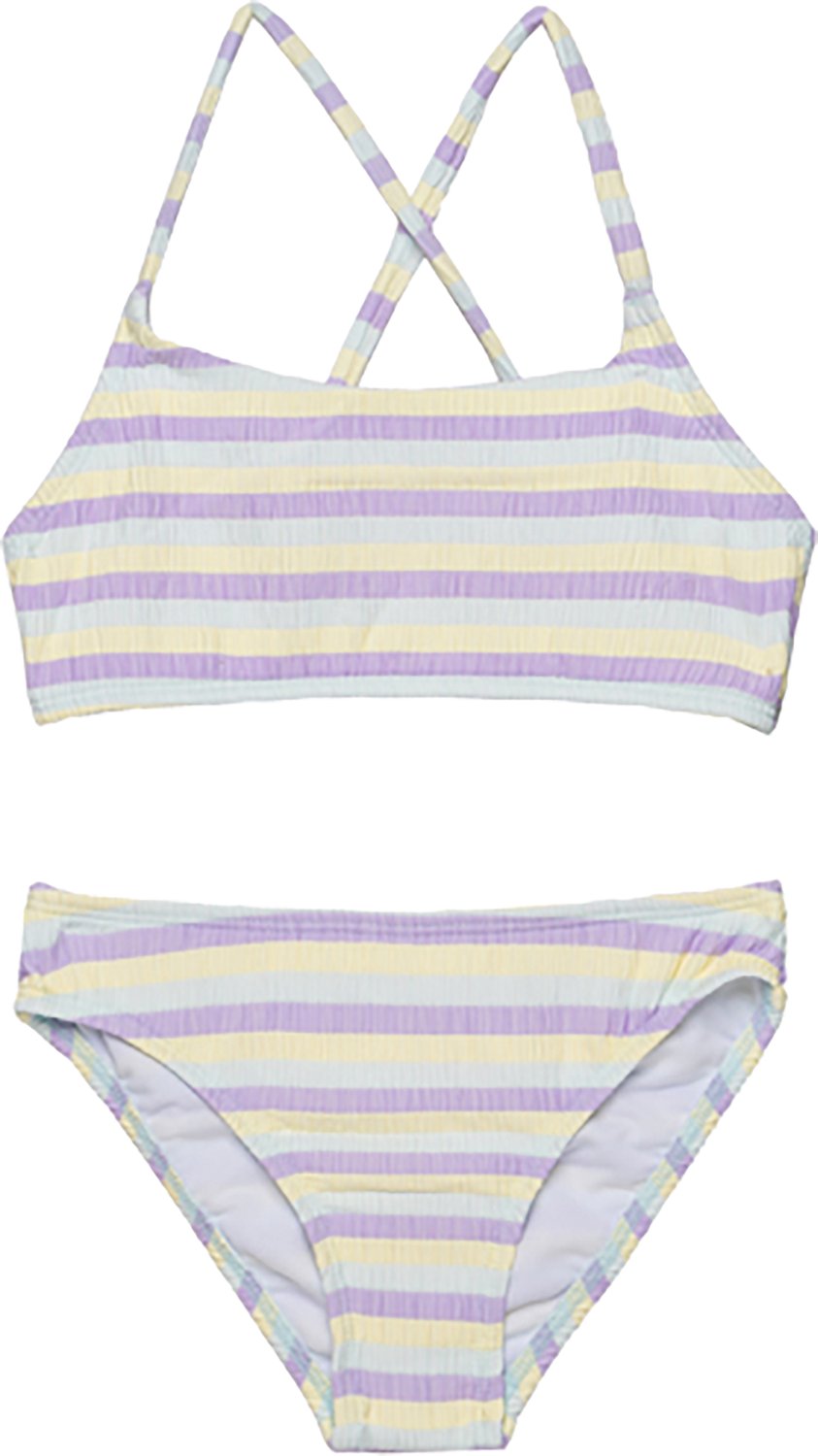 Gottex Girls’ Lollipop Textured Criss Cross Strap Swim Set