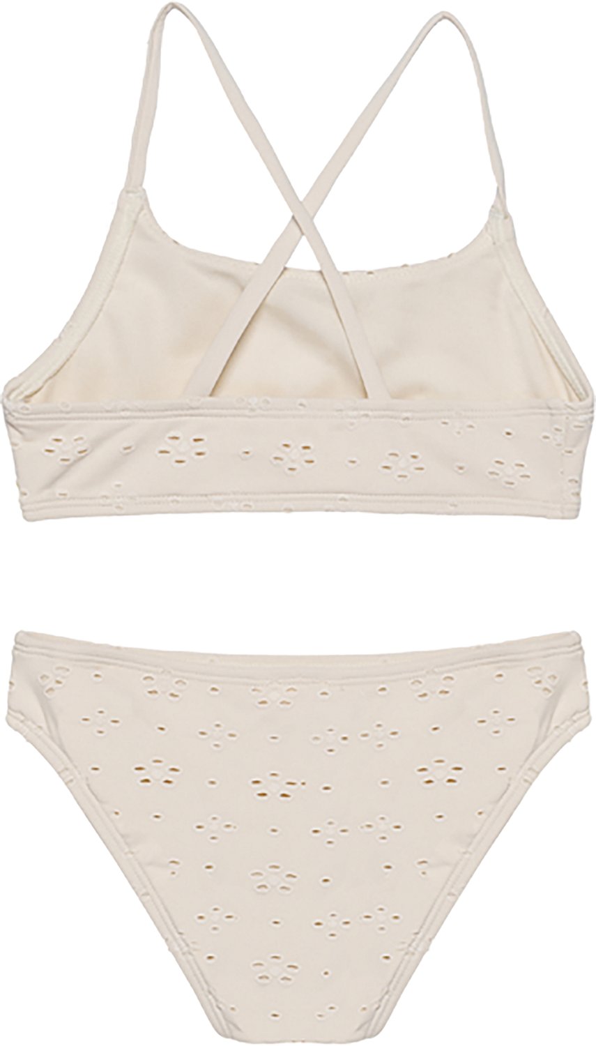 Gottex Girls’ Little Lace Ruffle Criss Cross Back One-Piece