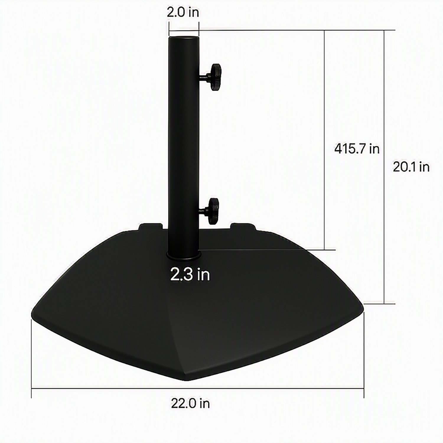 Mosaic 65 lb Concrete Patio Basatio Umbrella Base - view number 2