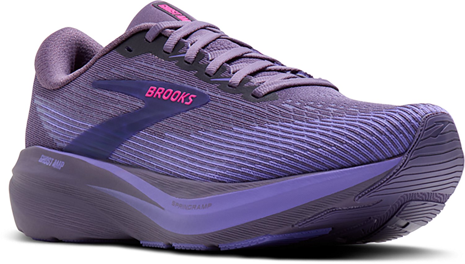 Brooks Womens Ghost AMP Cushioned Road Running Shoes - view number 3