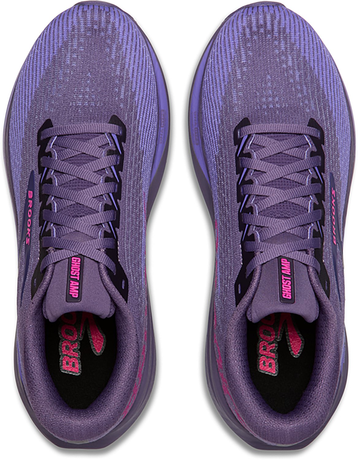 Brooks Womens Ghost AMP Cushioned Road Running Shoes - view number 5