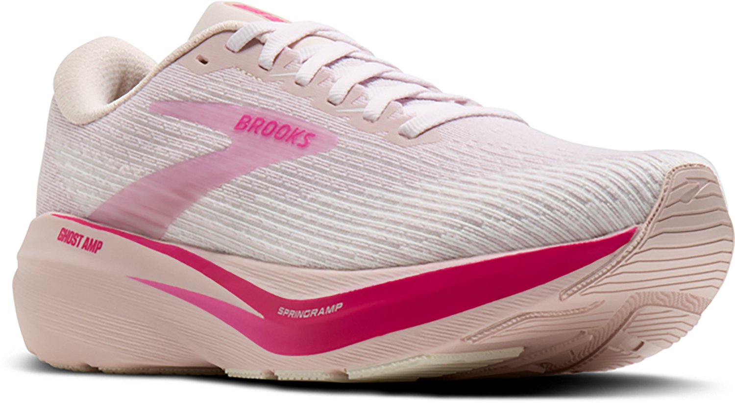 Brooks Womens Ghost AMP Cushioned Road Running Shoes - view number 3