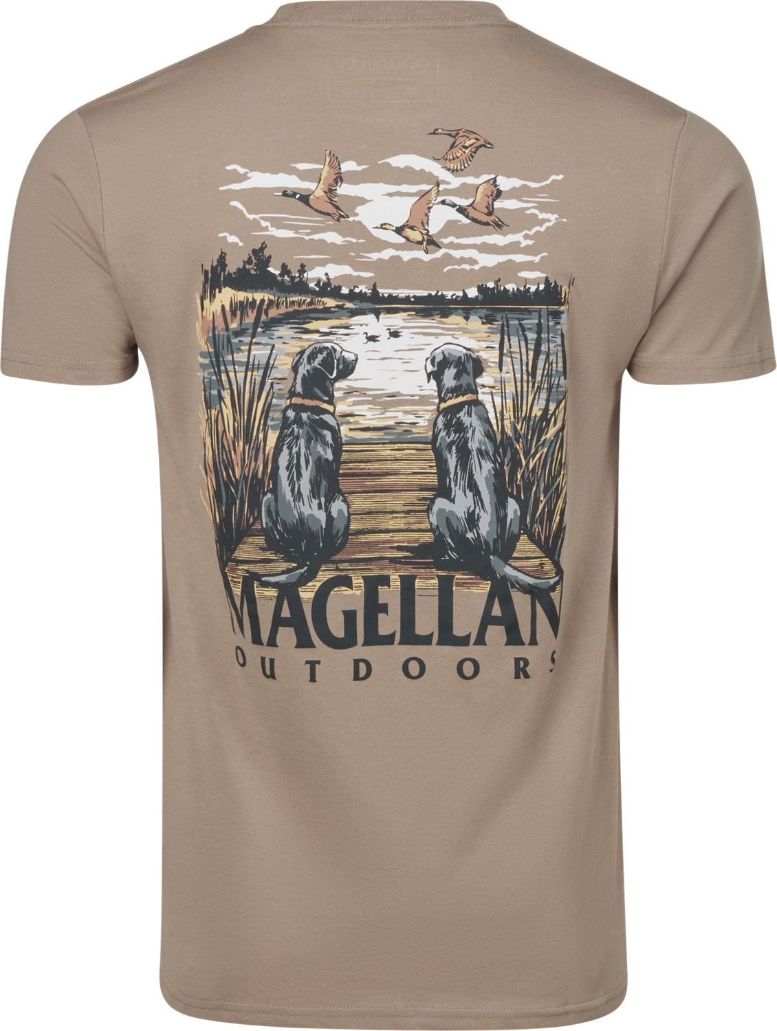 Magellan Outdoors Men's Black Labs Lake Ducks T-Shirt