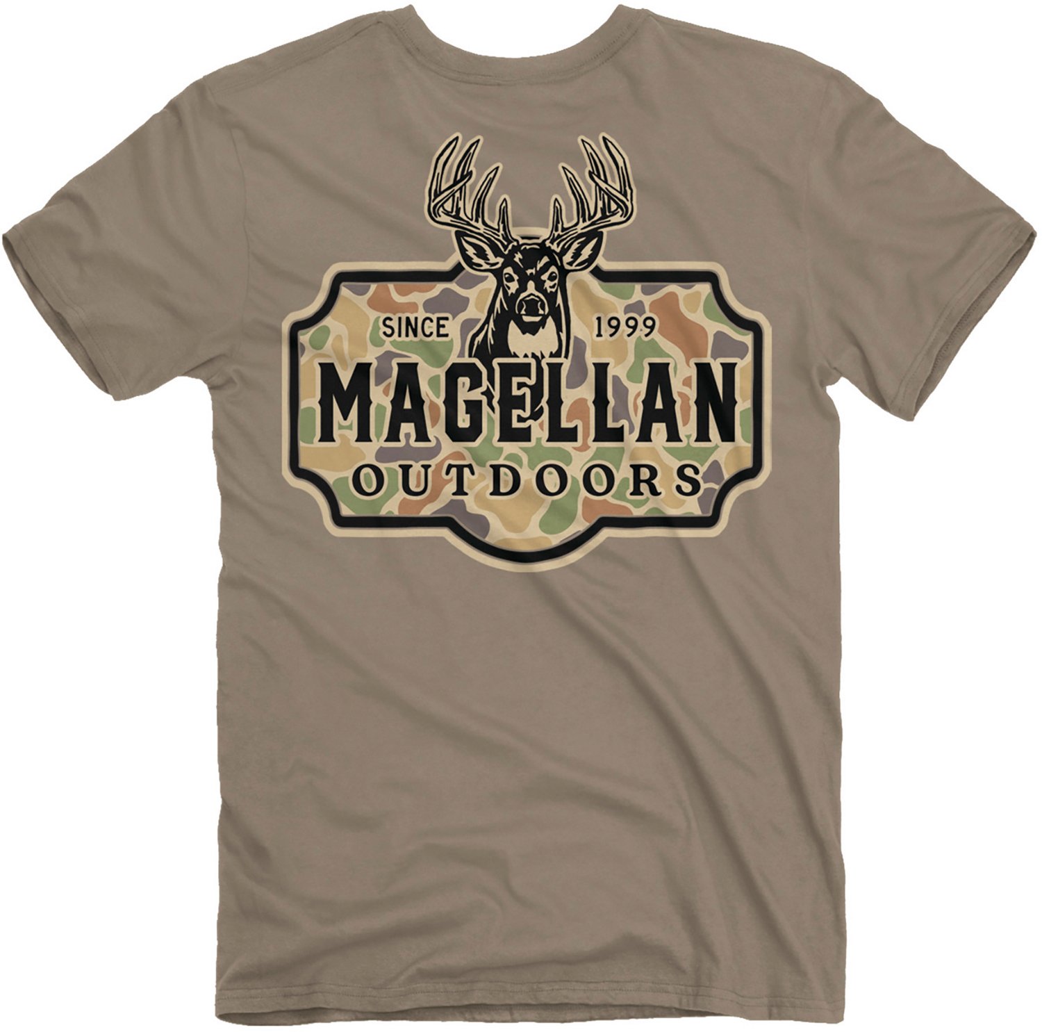 Magellan Outdoors Men's Camo Frame Buck Short Sleeve T-shirt