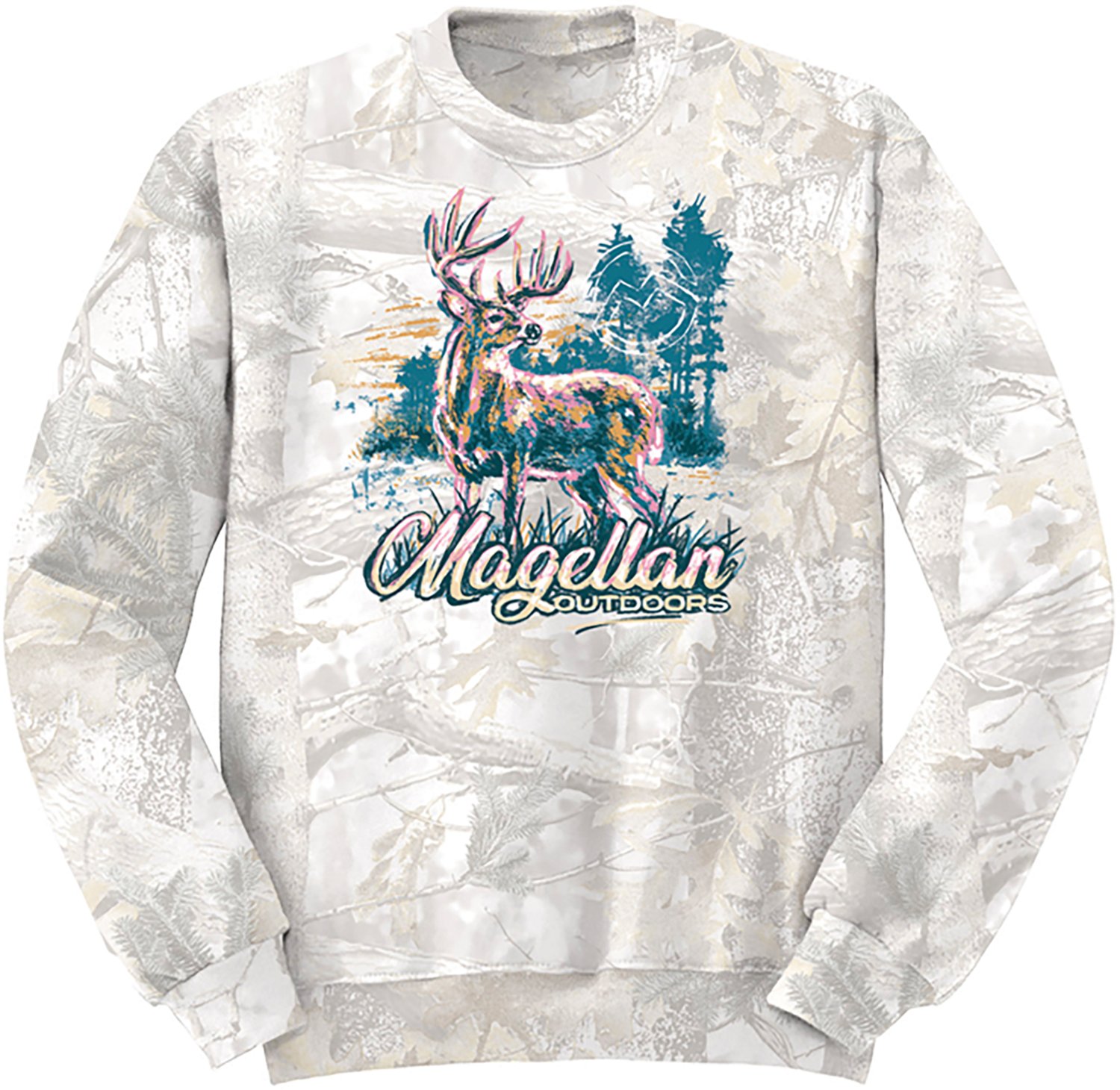 Magellan Outdoors Women's Deer Paint Sweatshirt
