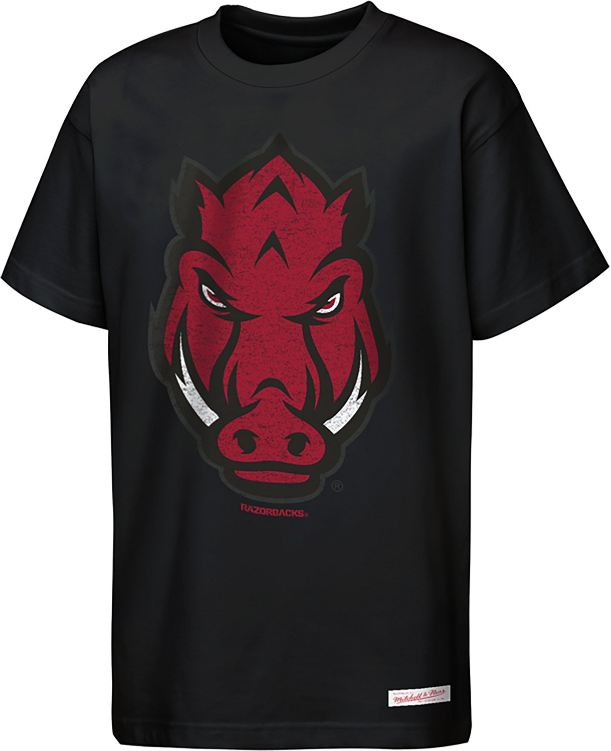 Mitchell & Ness Boys' University of Arkansas Big Face Mascot Graphic T-shirt