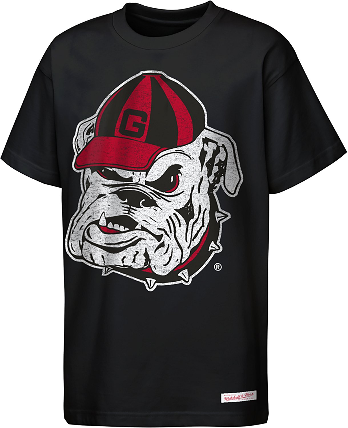 Mitchell & Ness Boys' University of Georgia Big Face Mascot Graphic T-shirt