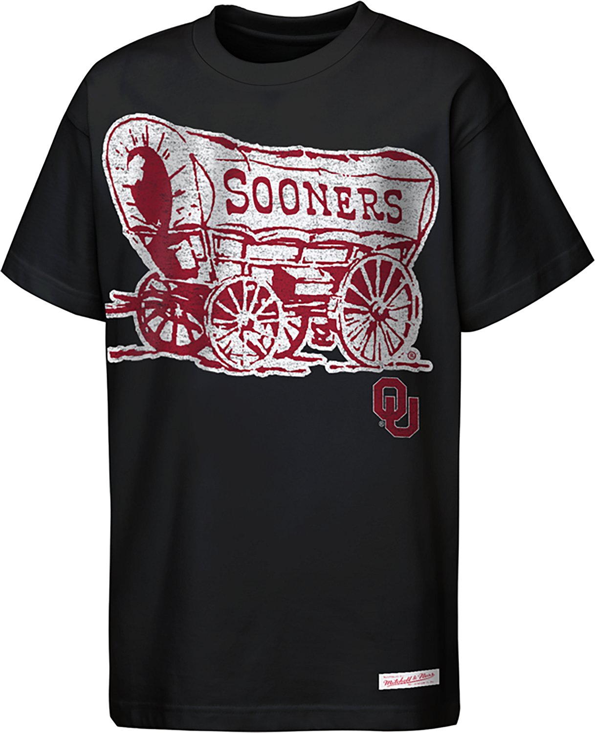 Mitchell & Ness Boys' University of Oklahoma Big Face Mascot Graphic T-shirt