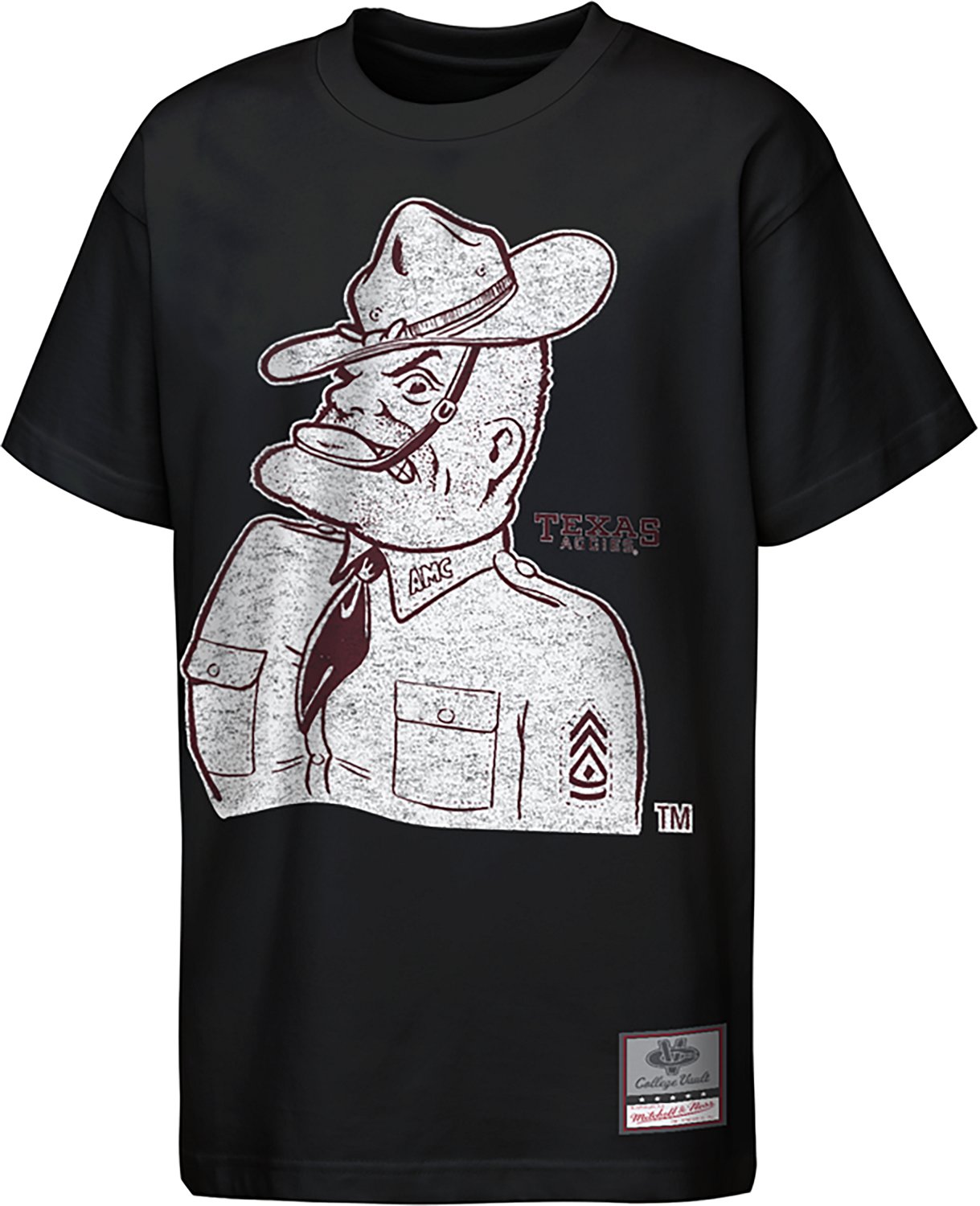 Mitchell & Ness Boys' Texas A&M University Big Face Mascot Graphic T-shirt