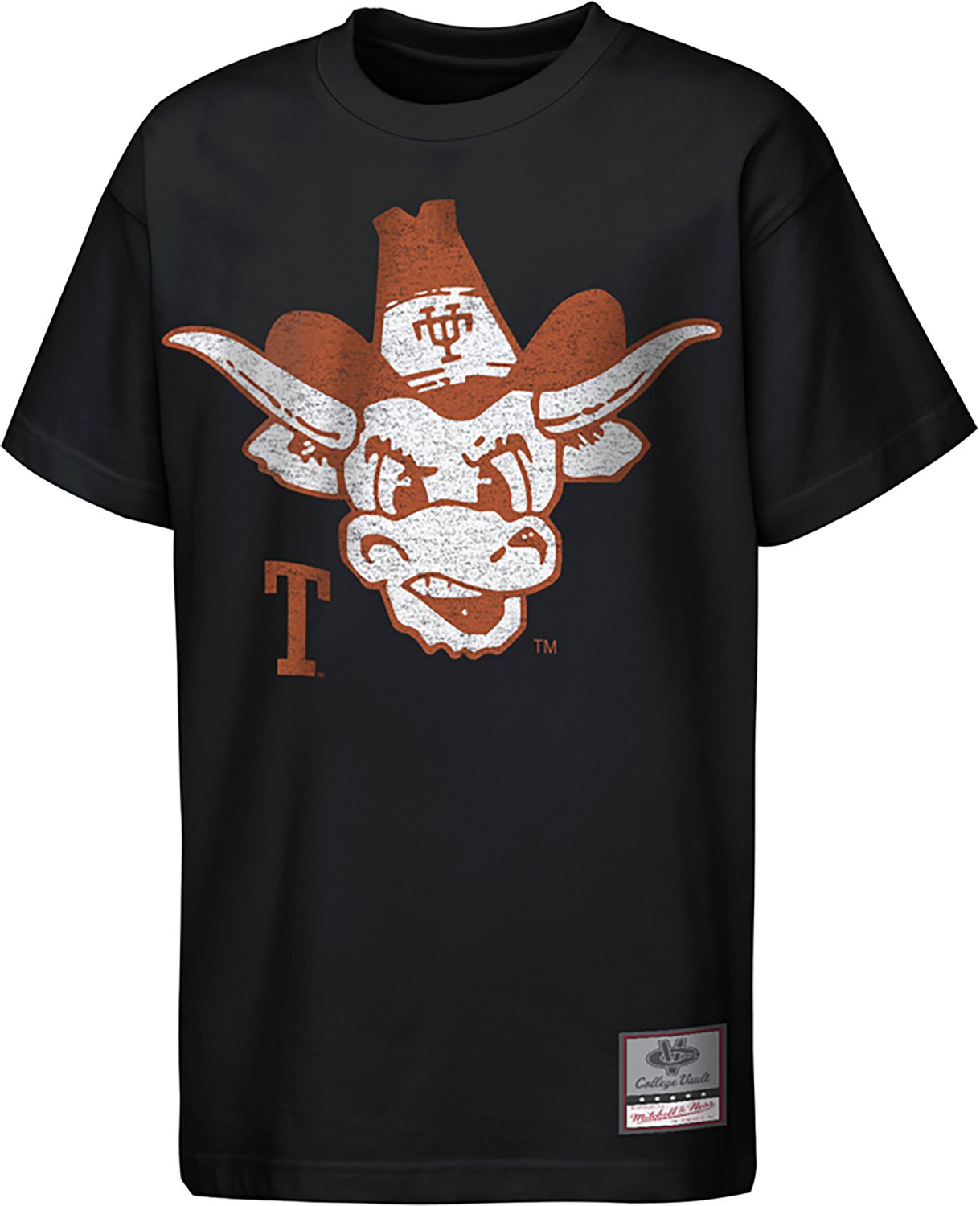 Mitchell & Ness Boys' University of Texas Big Face Mascot Graphic T-shirt