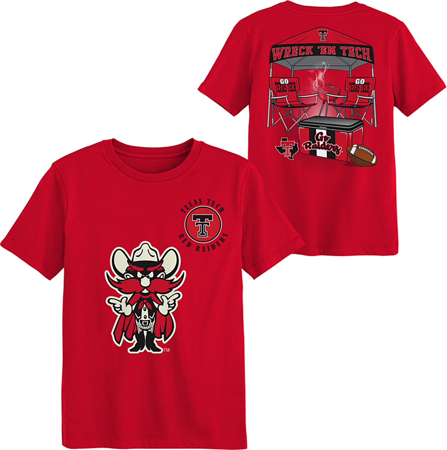 Outerstuff Boys' Texas Tech University Tailgater Graphic T-shirt - view number 3