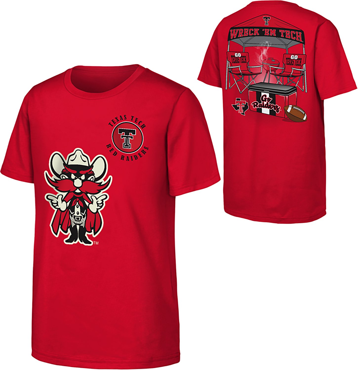 Outerstuff Boys' Texas Tech University Tailgater Graphic T-shirt