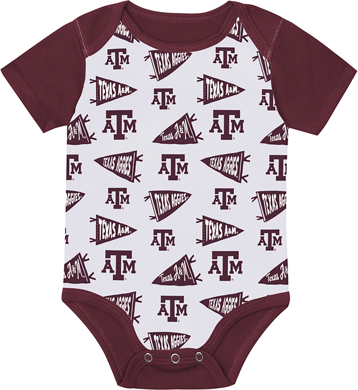 Outerstuff Infants' Texas A&M University Star Player Creeper Set 3-Pack