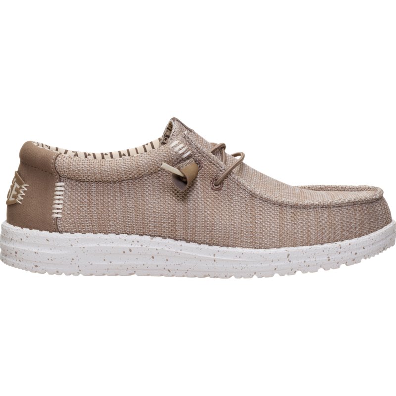 HEYDUDE | Men's Casual | Wally SE Stretch Sox - Tan | Size 9