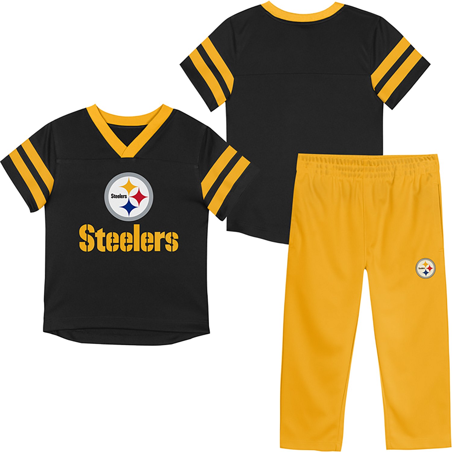 Outerstuff Toddlers' Pittsburgh Steelers Redzone Jersey and Pants Set