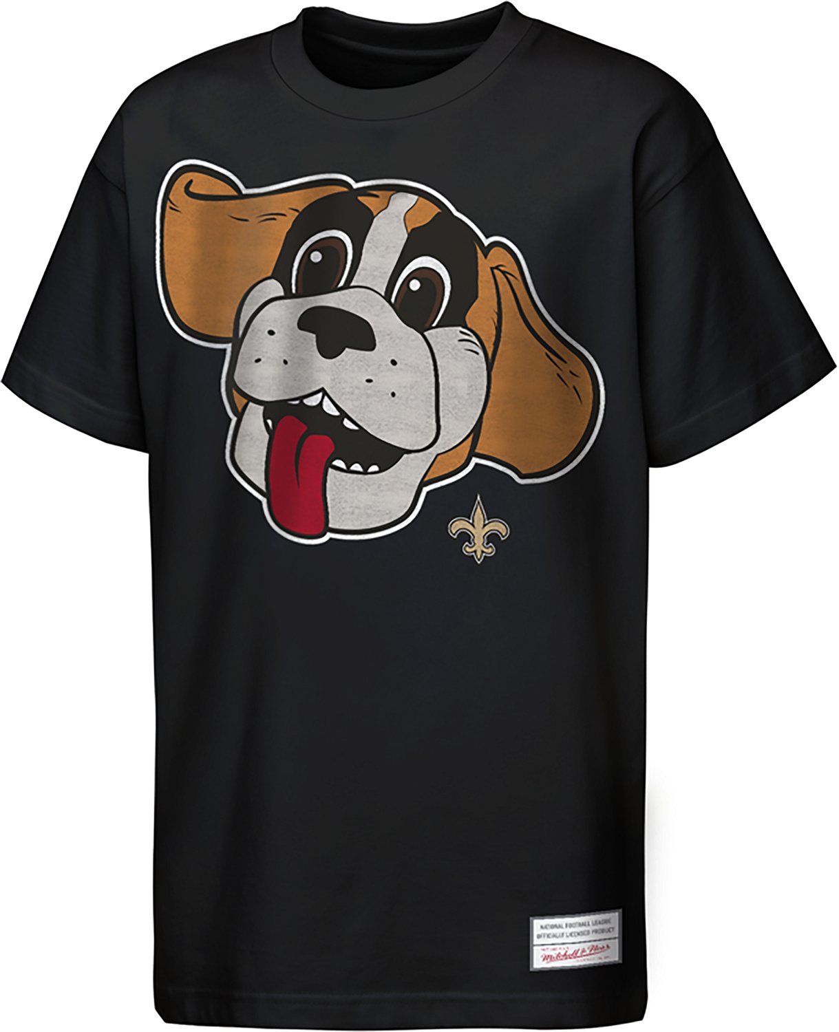 Mitchell & Ness Boys' New Orleans Saints Big Face Mascot Graphic T-shirt
