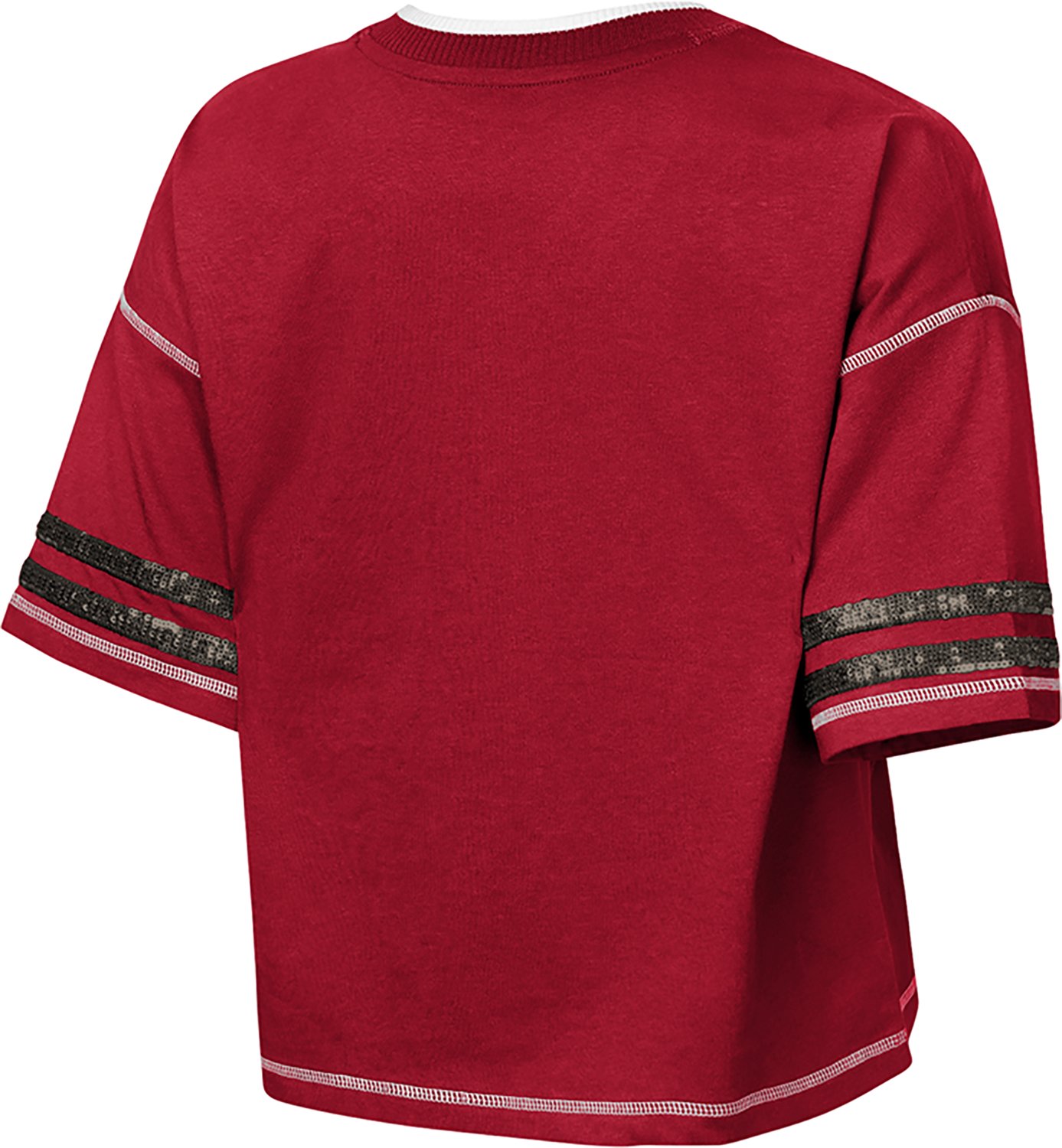 Outerstuff Girls' Tampa Bay Buccaneers Toe Tap V-neck Graphic T-shirt - view number 2