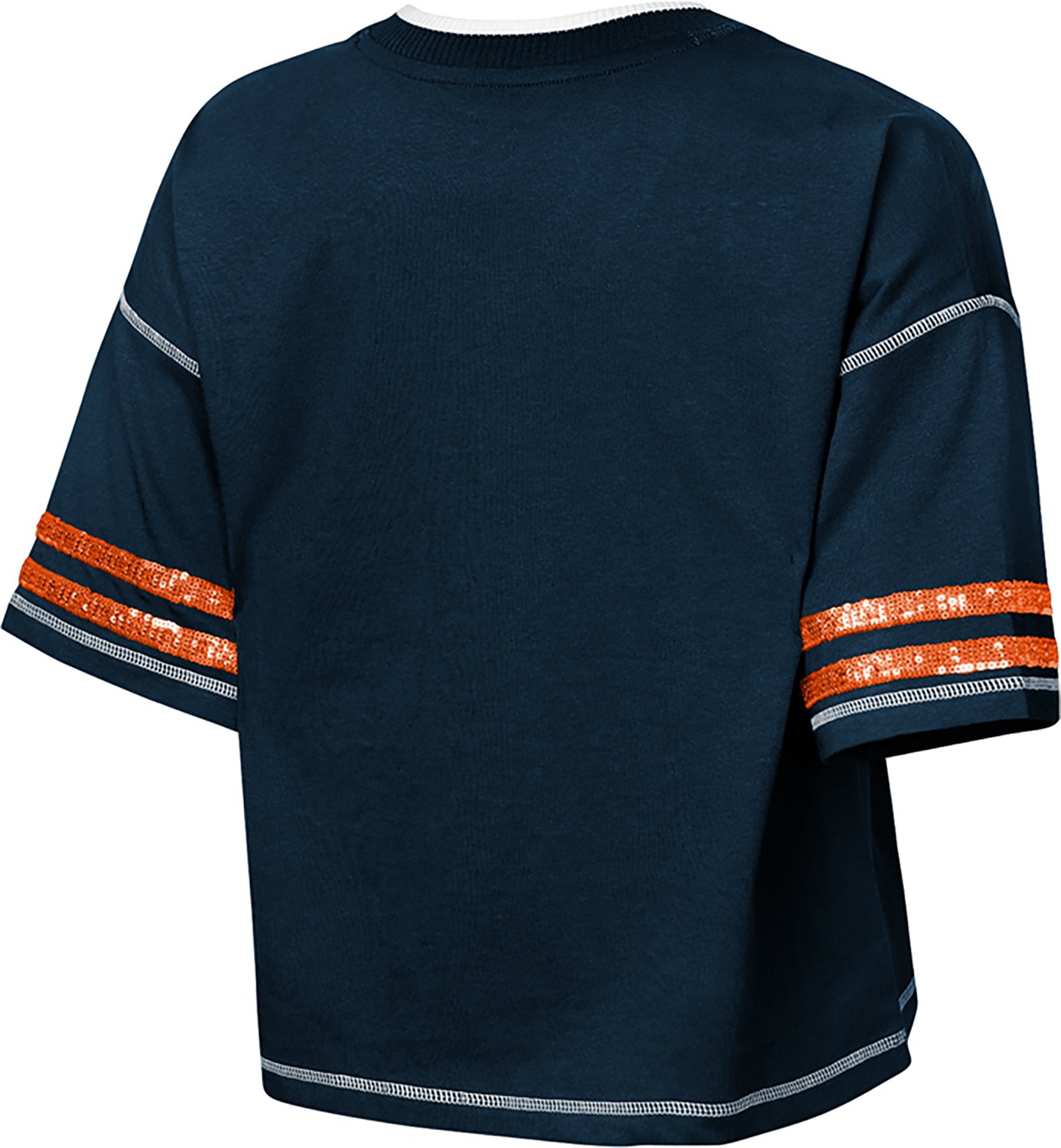 Outerstuff Girls' Chicago Bears Toe Tap V-neck Graphic T-shirt
