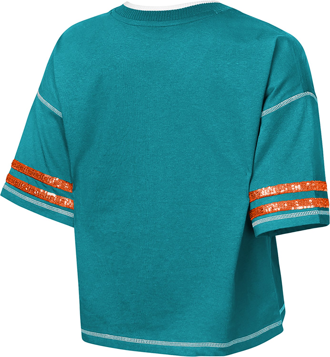 Outerstuff Girls' Miami Dolphins Toe Tap V-neck Graphic T-shirt