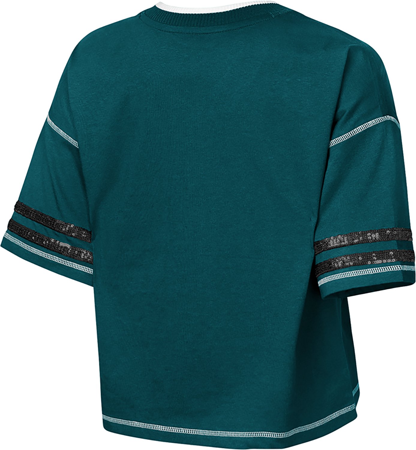 Outerstuff Girls' Philadelphia Eagles Toe Tap V-neck Graphic T-shirt - view number 2