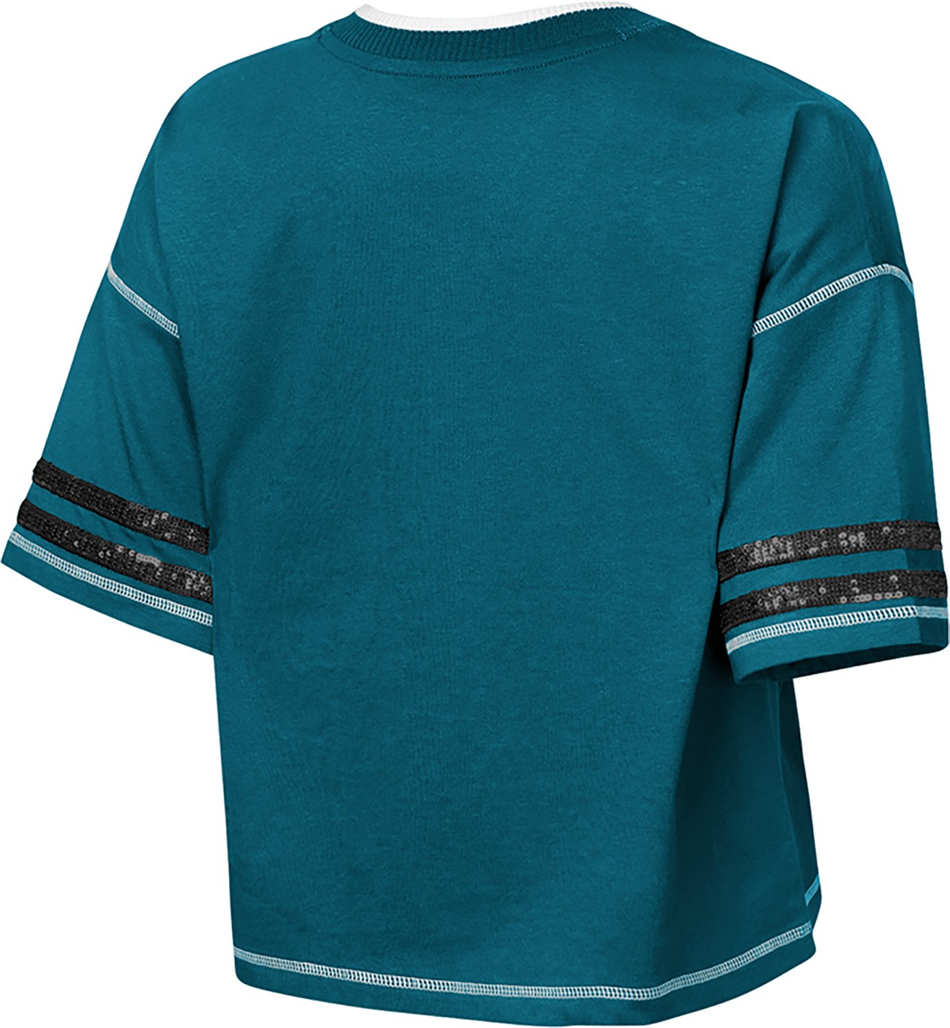 Outerstuff Girls' Jacksonville Jaguars Toe Tap V-neck Graphic T-shirt