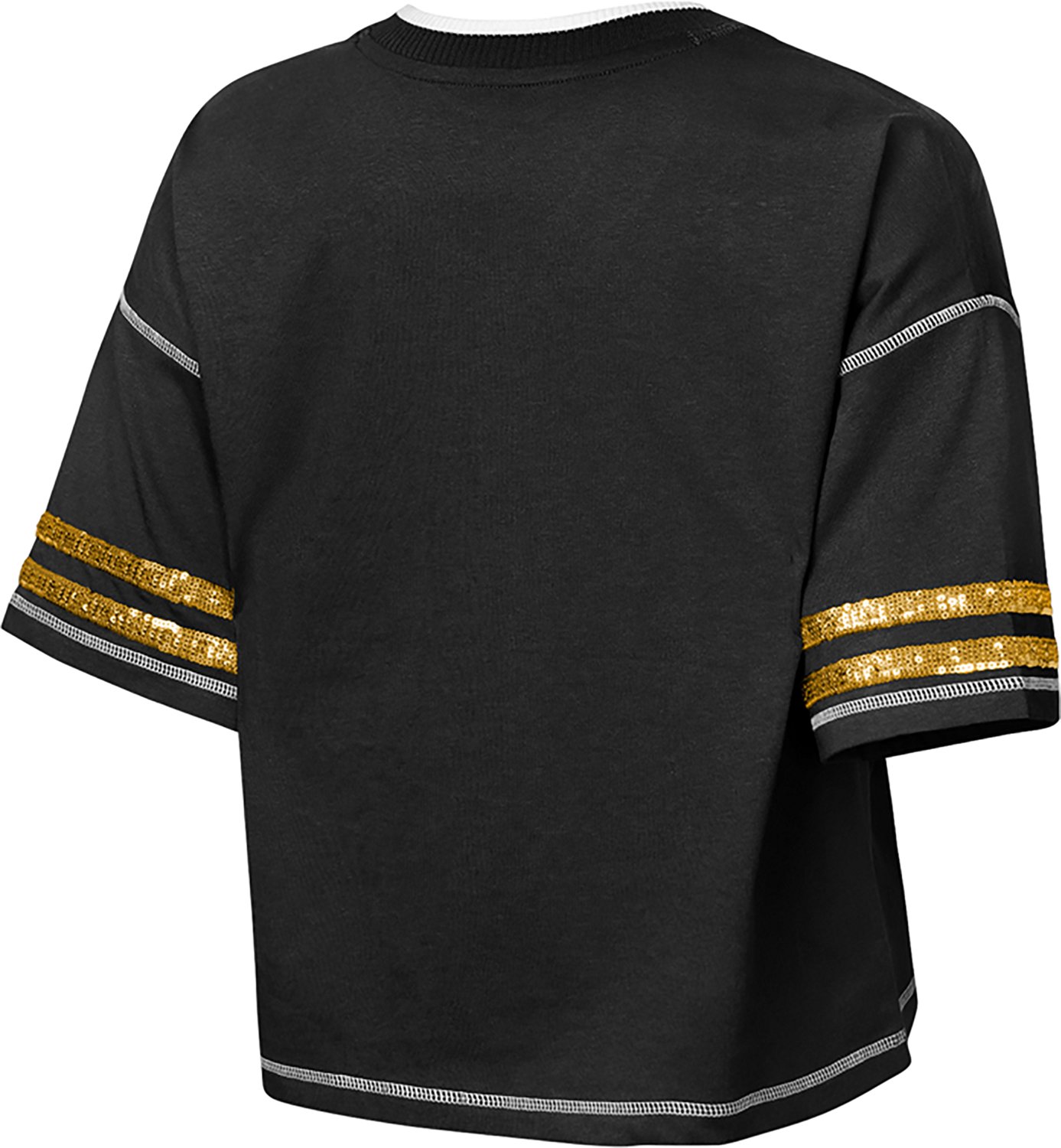 Outerstuff Girls' Pittsburgh Steelers Toe Tap V-neck Graphic T-shirt - view number 2