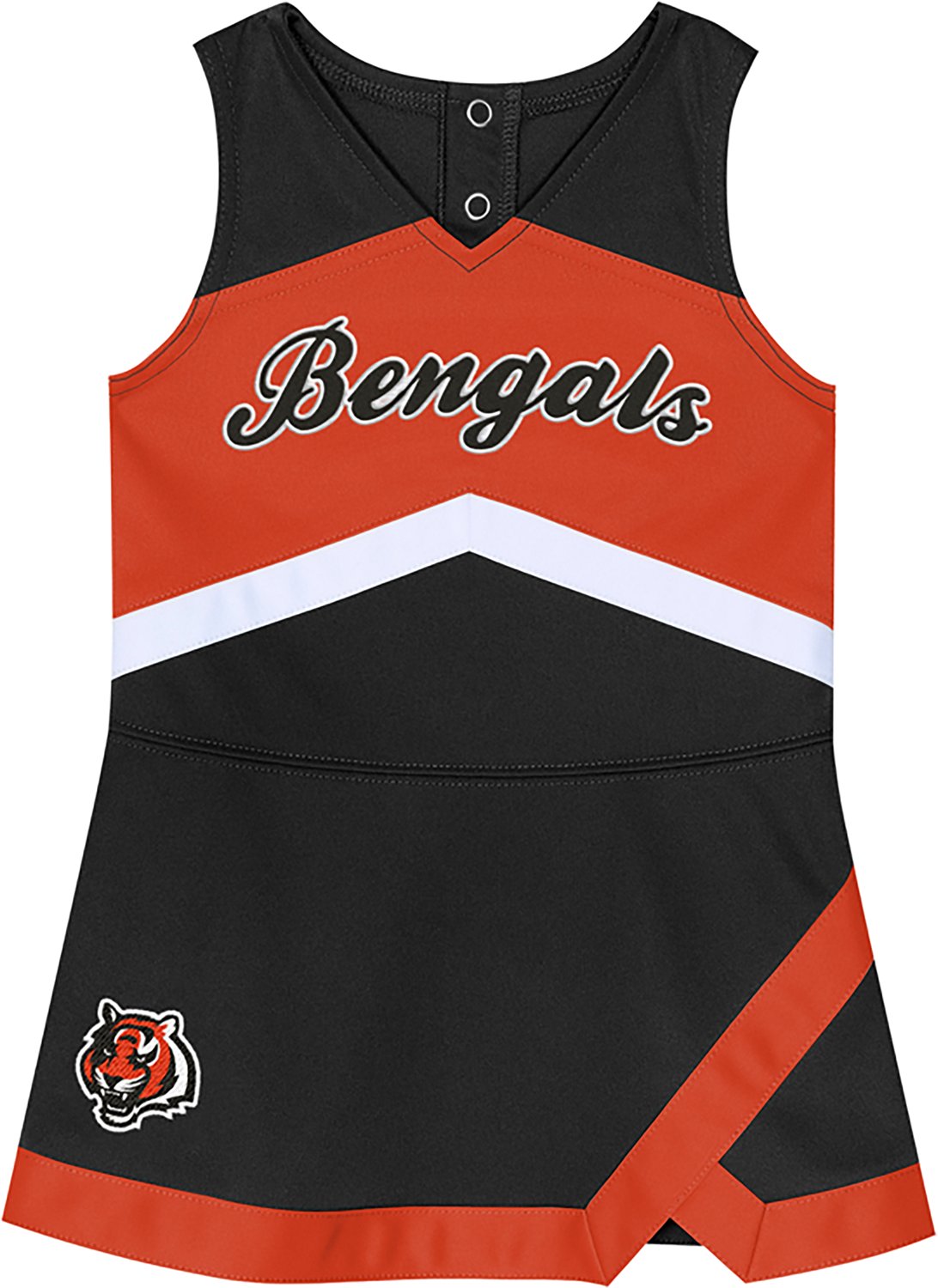Outerstuff Toddler Girls' Cincinnati Bengals Cheer Captain Cheerleader Jumper Dress