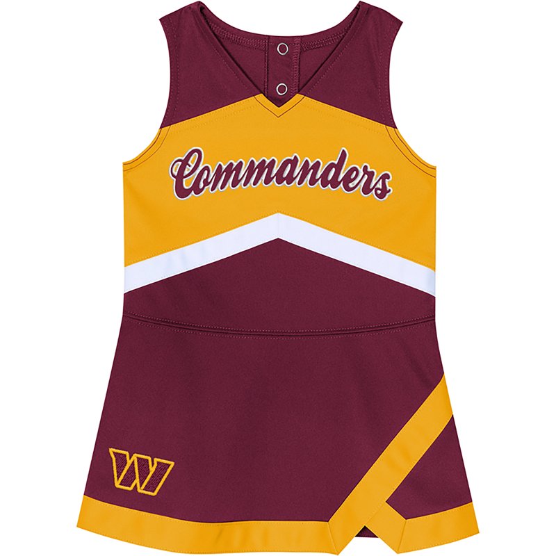 Outerstuff Toddler Girls' Washington Commanders Cheer Captain Cheerleader Jumper Dress