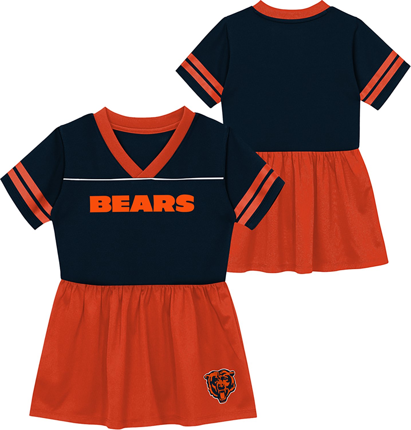 Outerstuff Girls' Chicago Bears Stadium Lights 2.0 Fashion Cheer Dress