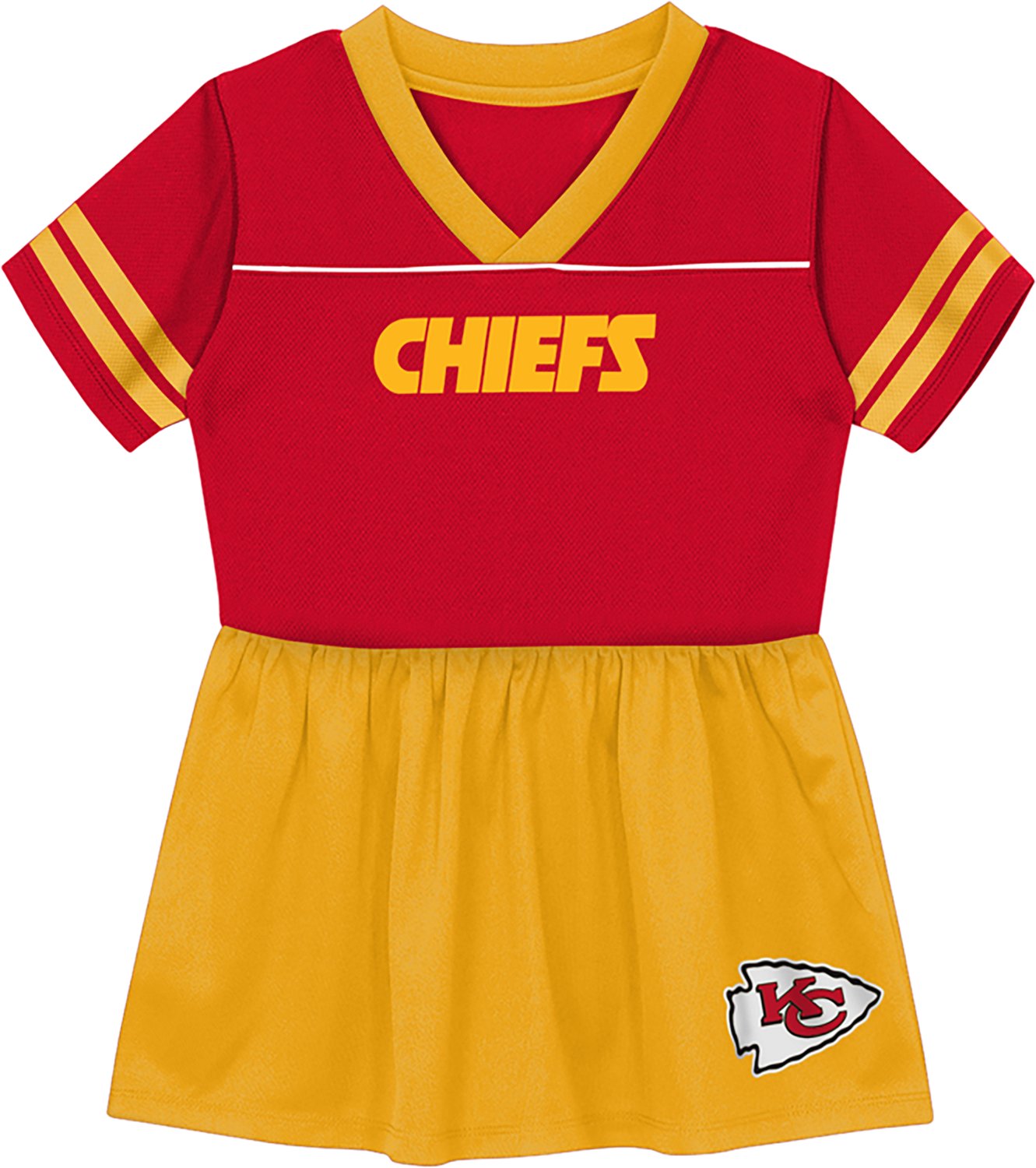 Outerstuff Girls' Kansas City Chiefs Stadium Lights 2.0 Fashion Cheer Dress