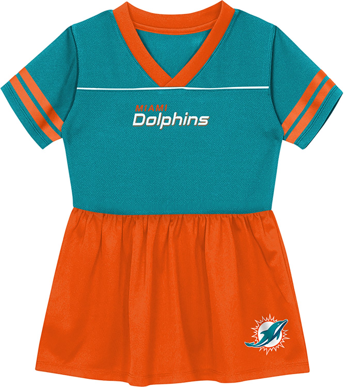 Outerstuff Girls' Miami Dolphins Stadium Lights 2.0 Fashion Cheer Dress
