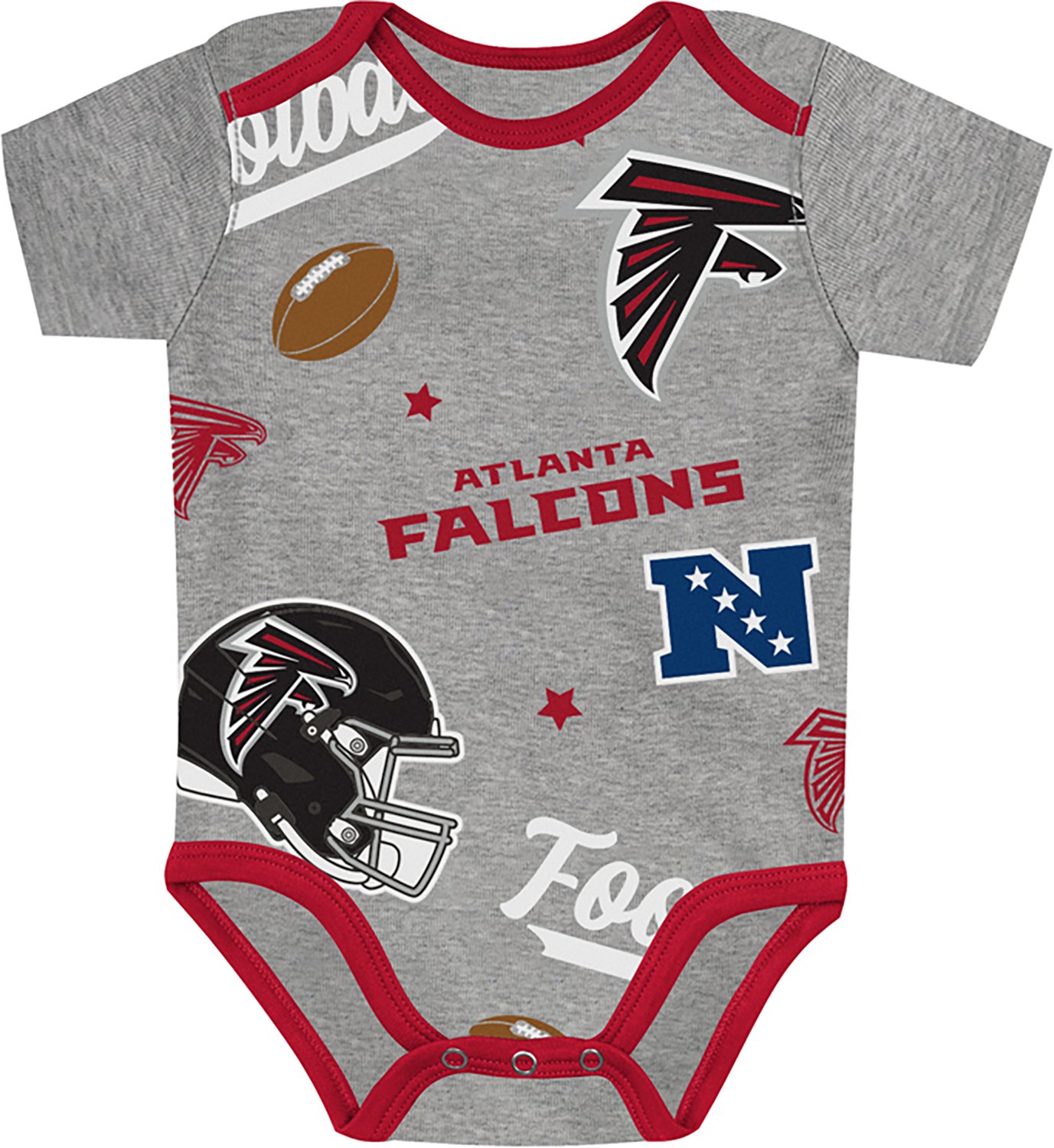 Outerstuff Infants' Atlanta Falcons 1st Round Creeper Set 3-Pack